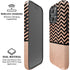 Rose Gold Chevron Split iPhone 16 Pro Magsafe Impact Case